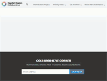Tablet Screenshot of capitalregioncollaborative.com